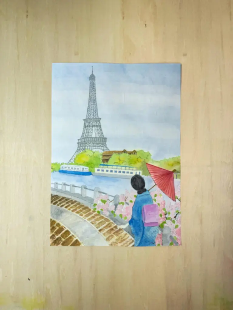 顔彩で風景画を描く方法 | Yoshimi Inoue